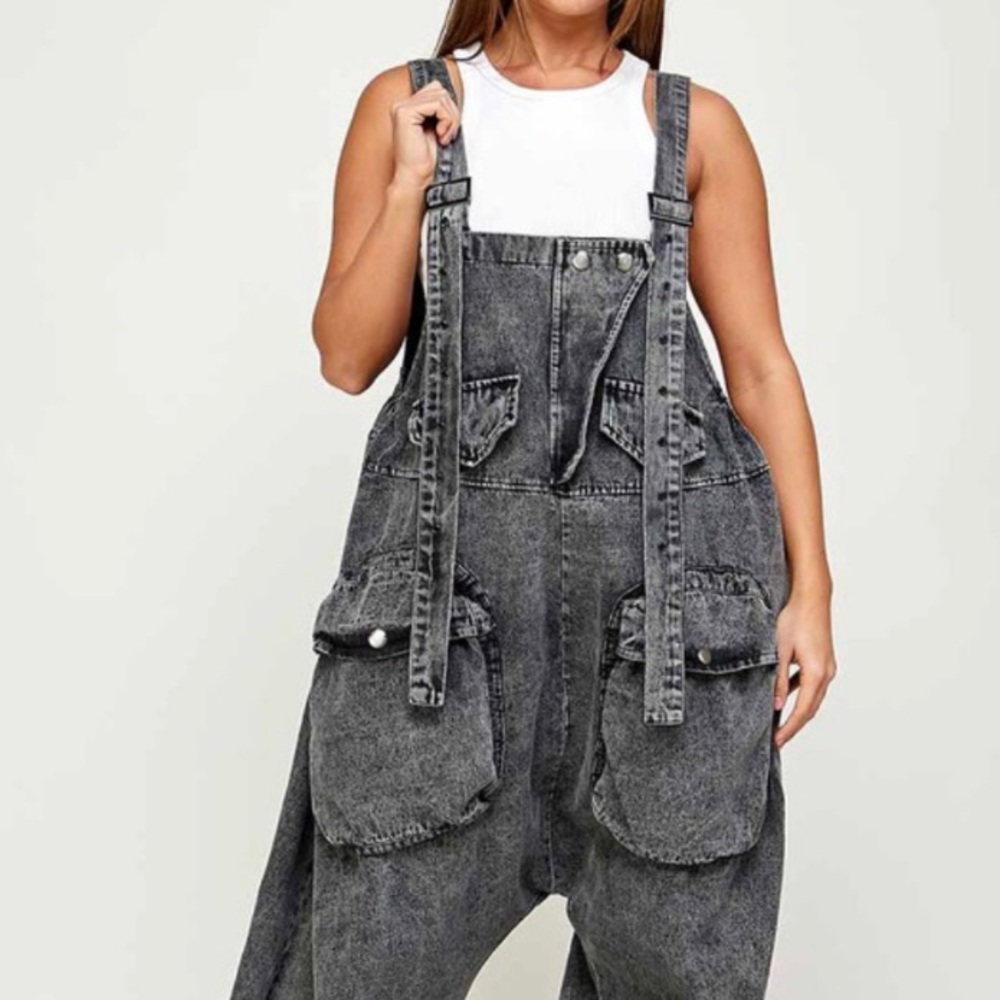 Must Have Acid Wash Overalls